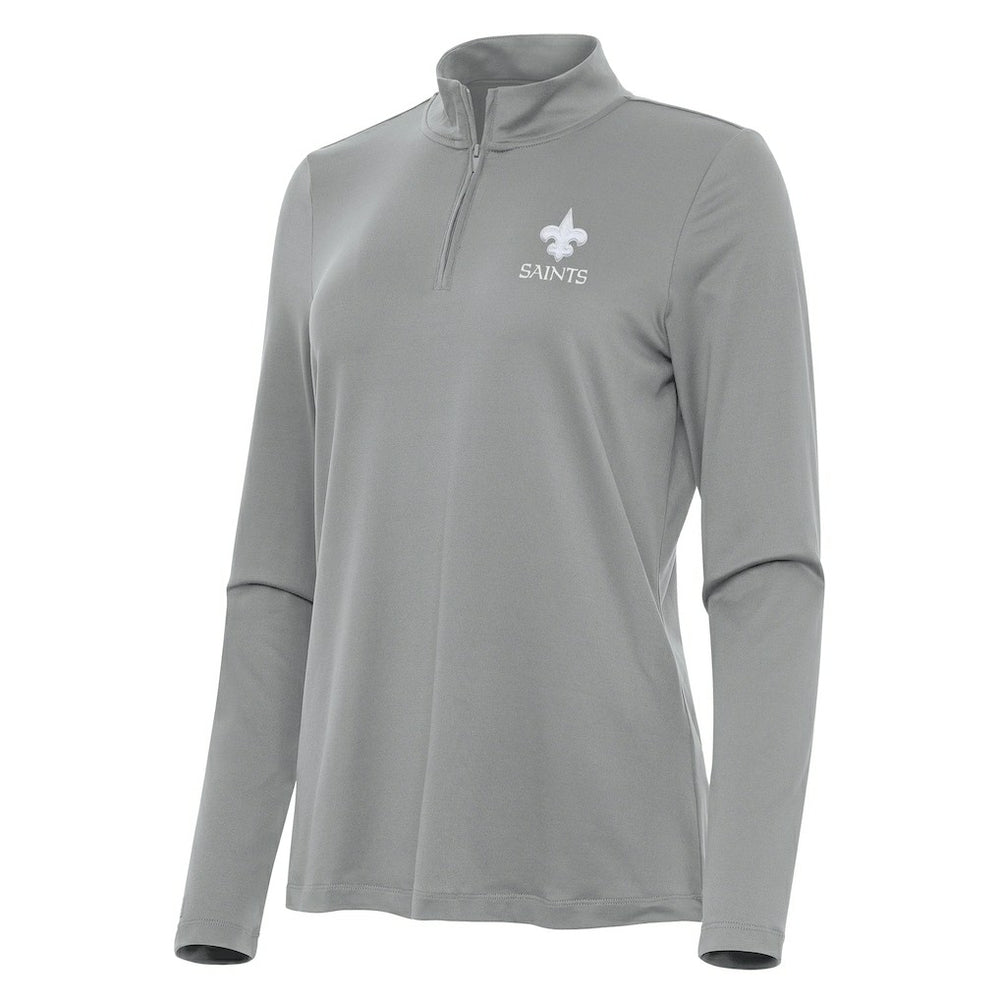 New Orleans Saints Antigua Women's Reprocess Quarter-Zip Top | NFL Near me