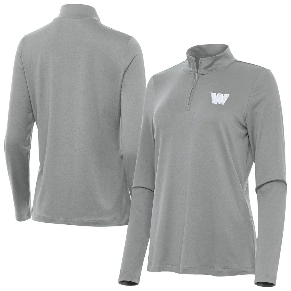 Washington Commanders Antigua Women's Reprocess Quarter-Zip Top | NFL New