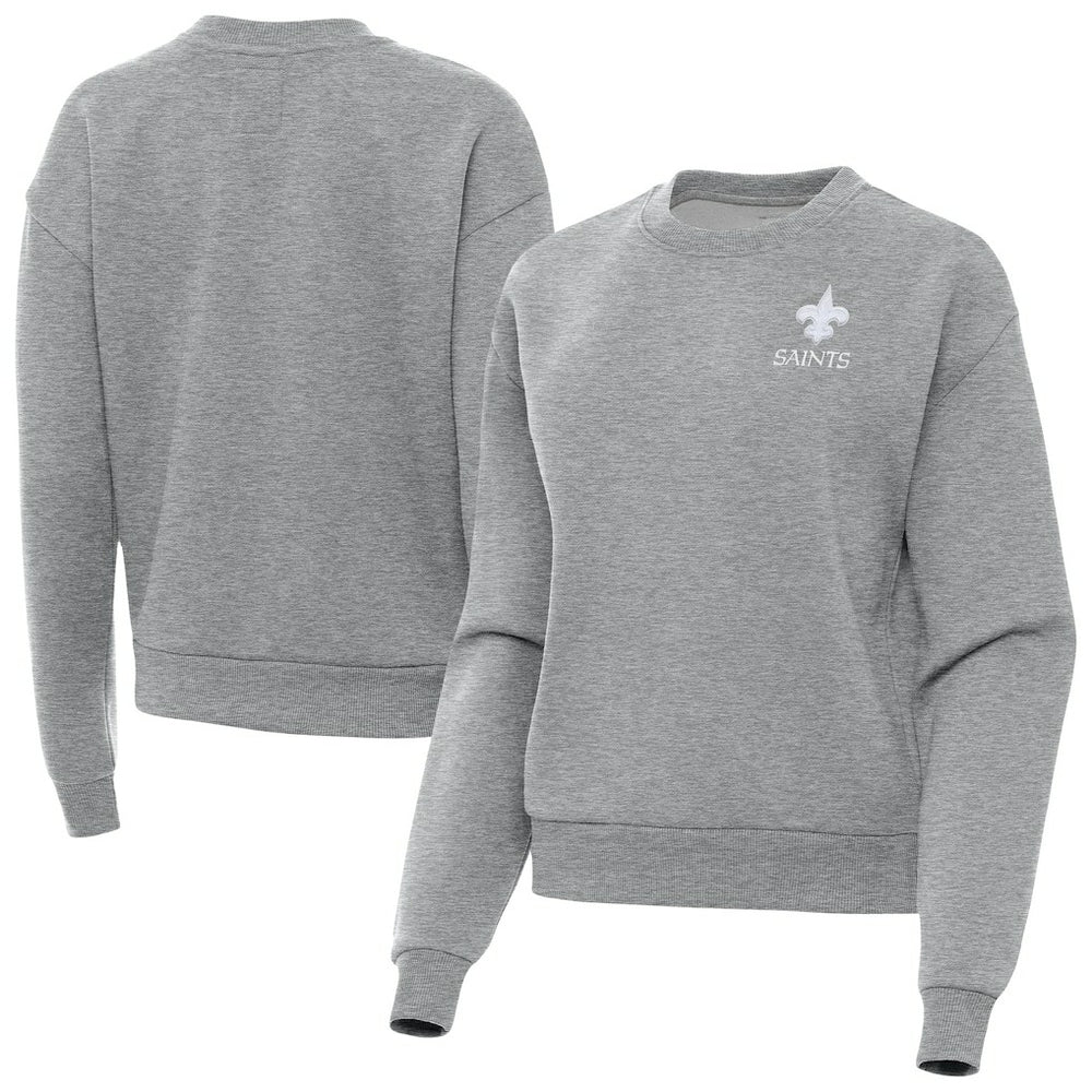 New Orleans Saints Antigua Women's Victory Crew Pullover Sweatshirt | NFL US