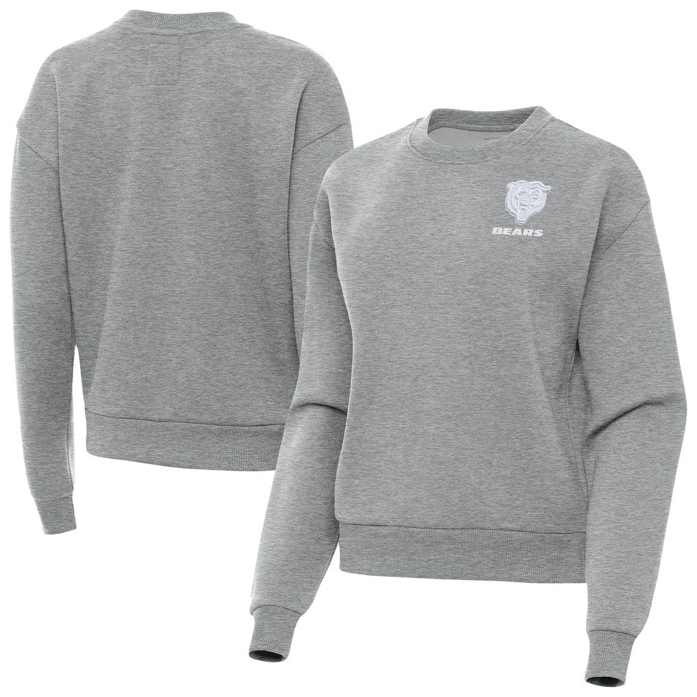 Chicago Bears Antigua Women's Victory Crew Pullover Sweatshirt | NFL Discount