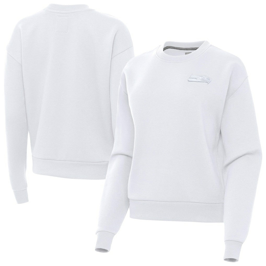 Seattle Seahawks Antigua Women's Victory Crew Pullover Sweatshirt | NFL Online