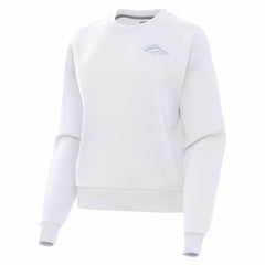 Denver Broncos Antigua Women's Victory Crew Pullover Sweatshirt | NFL On sale