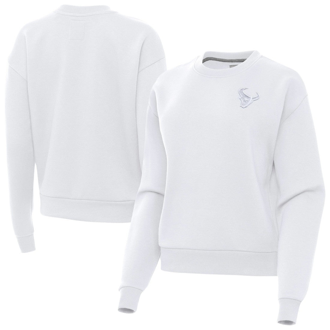Houston Texans Antigua Women's Victory Crew Pullover Sweatshirt | NFL Discount
