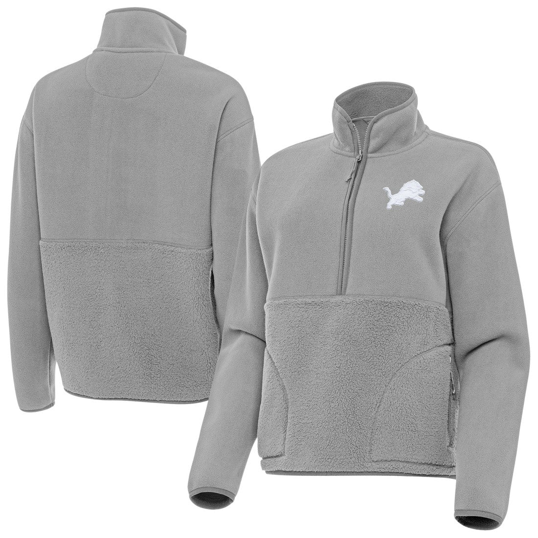 Detroit Lions Antigua Women's Figure Half-Zip Sweatshirt | NFL Sale