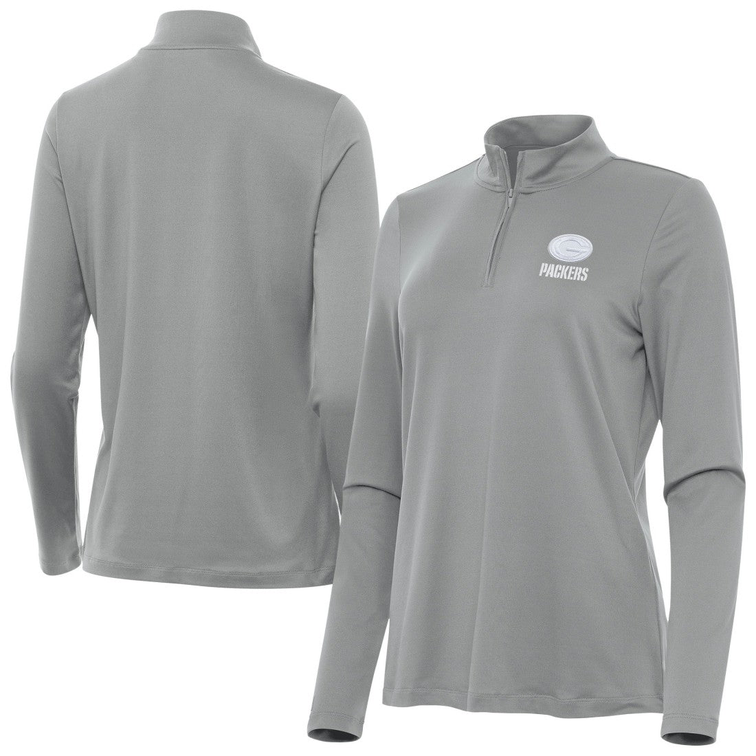 Green Bay Packers Antigua Women's Reprocess Quarter-Zip Top | NFL On sale
