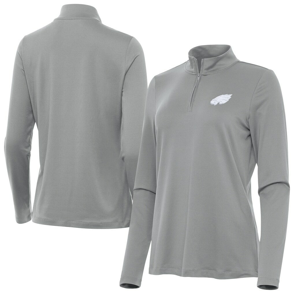 Philadelphia Eagles Antigua Women's Reprocess Quarter-Zip Top | NFL Hot