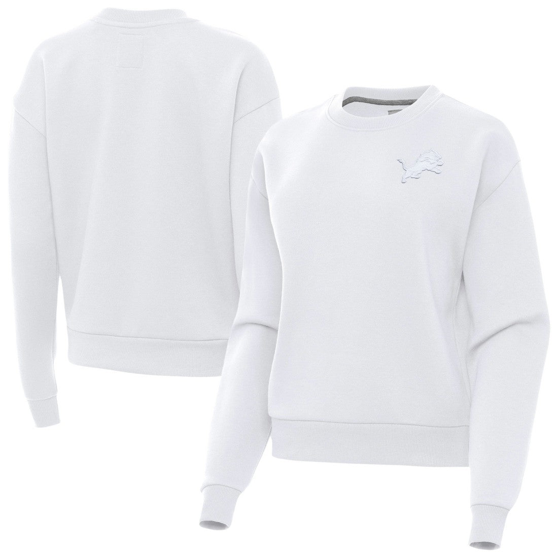 Detroit Lions Antigua Women's Victory Crew Pullover Sweatshirt | NFL Discount