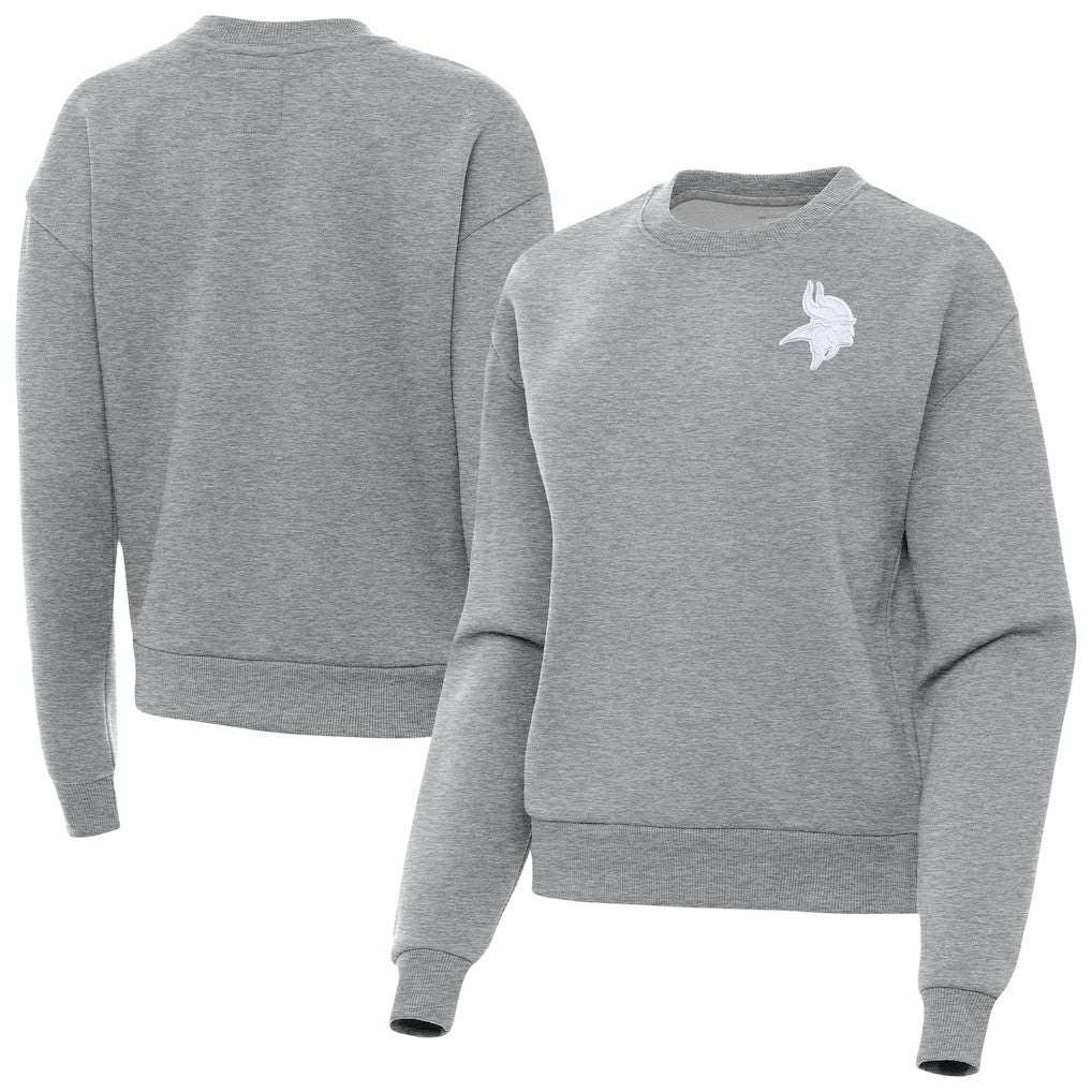 Minnesota Vikings Antigua Women's Victory Crew Pullover Sweatshirt | NFL Near me