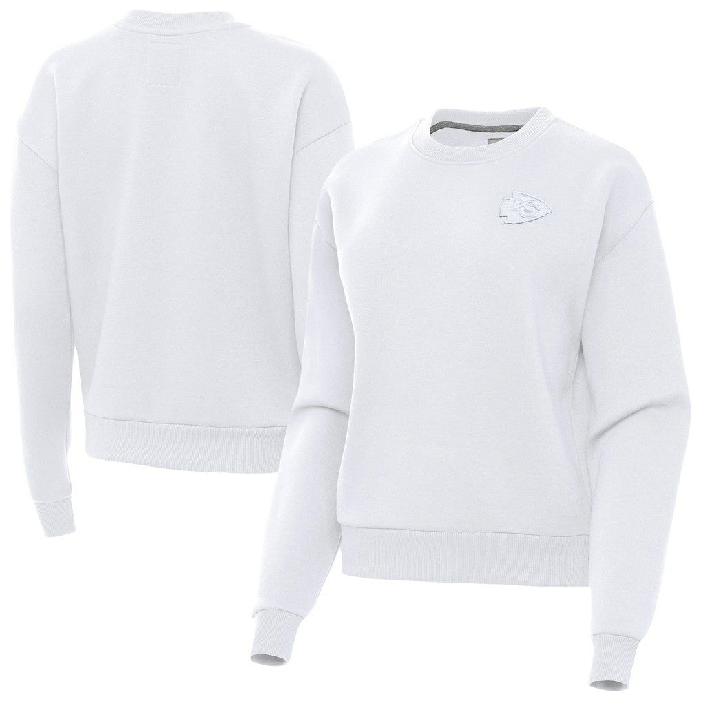 Kansas City Chiefs Antigua Women's Victory Crew Pullover Sweatshirt | NFL Near me