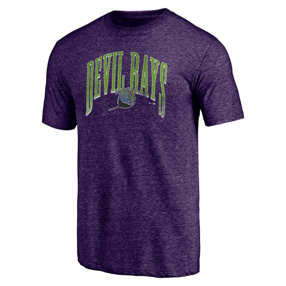 Tampa Bay Rays Purple Cooperstown Collection Line Corps Tri-Blend T-Shirt - MLB T-shirts