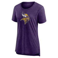 Minnesota Vikings Women's Distressed Tri-Blend T-Shirt | NFL Online