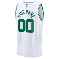 White Boston Celtics Fast Break Custom Jersey | NBA