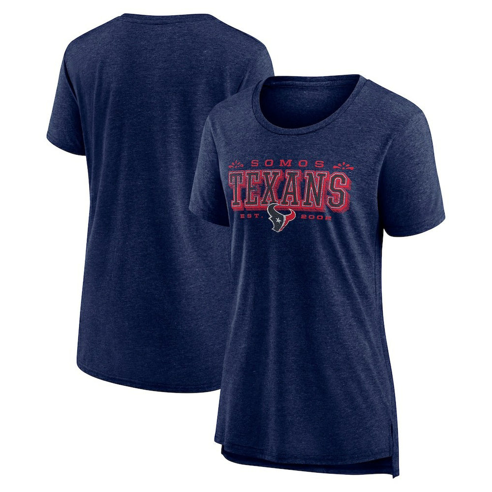Houston Texans Women's Vintage Graphic Tri-Blend Scoop Neck T-Shirt | NFL Discount