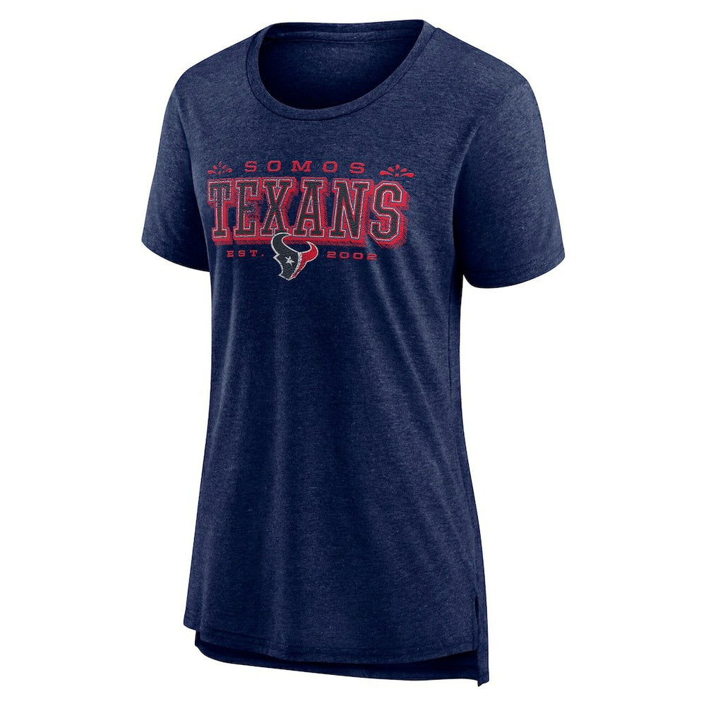 Houston Texans Women's Vintage Graphic Tri-Blend Scoop Neck T-Shirt | NFL Discount