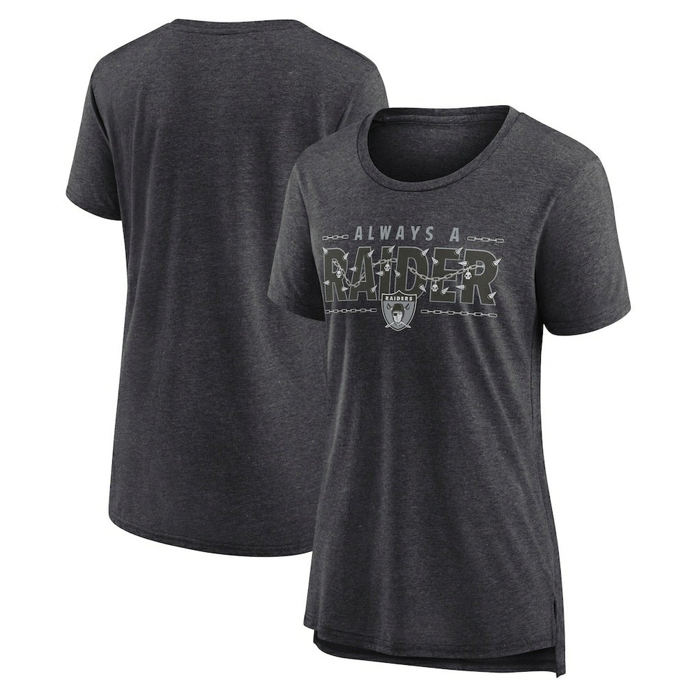 Las Vegas Raiders Women's Vintage Graphic Tri-Blend Scoop Neck T-Shirt | NFL US