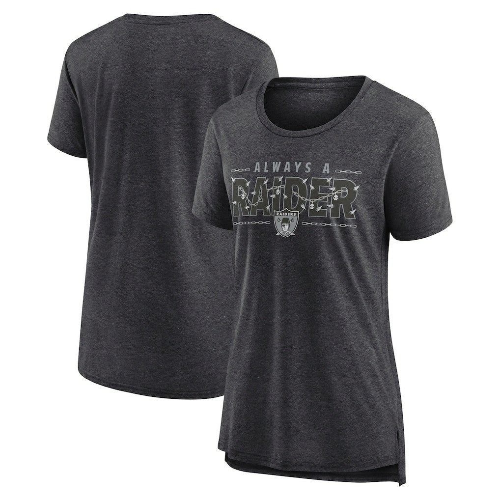 Las Vegas Raiders Women's Vintage Graphic Tri-Blend Scoop Neck T-Shirt | NFL US