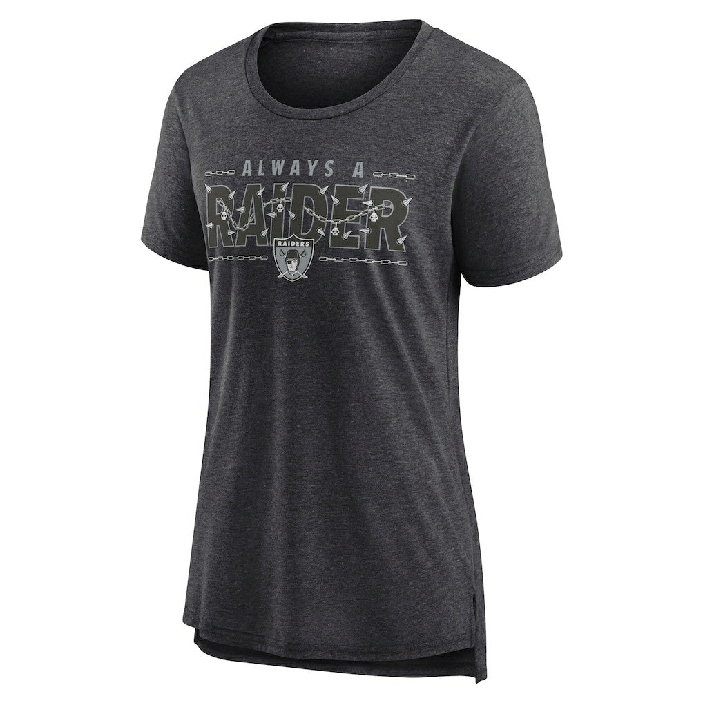 Las Vegas Raiders Women's Vintage Graphic Tri-Blend Scoop Neck T-Shirt | NFL US