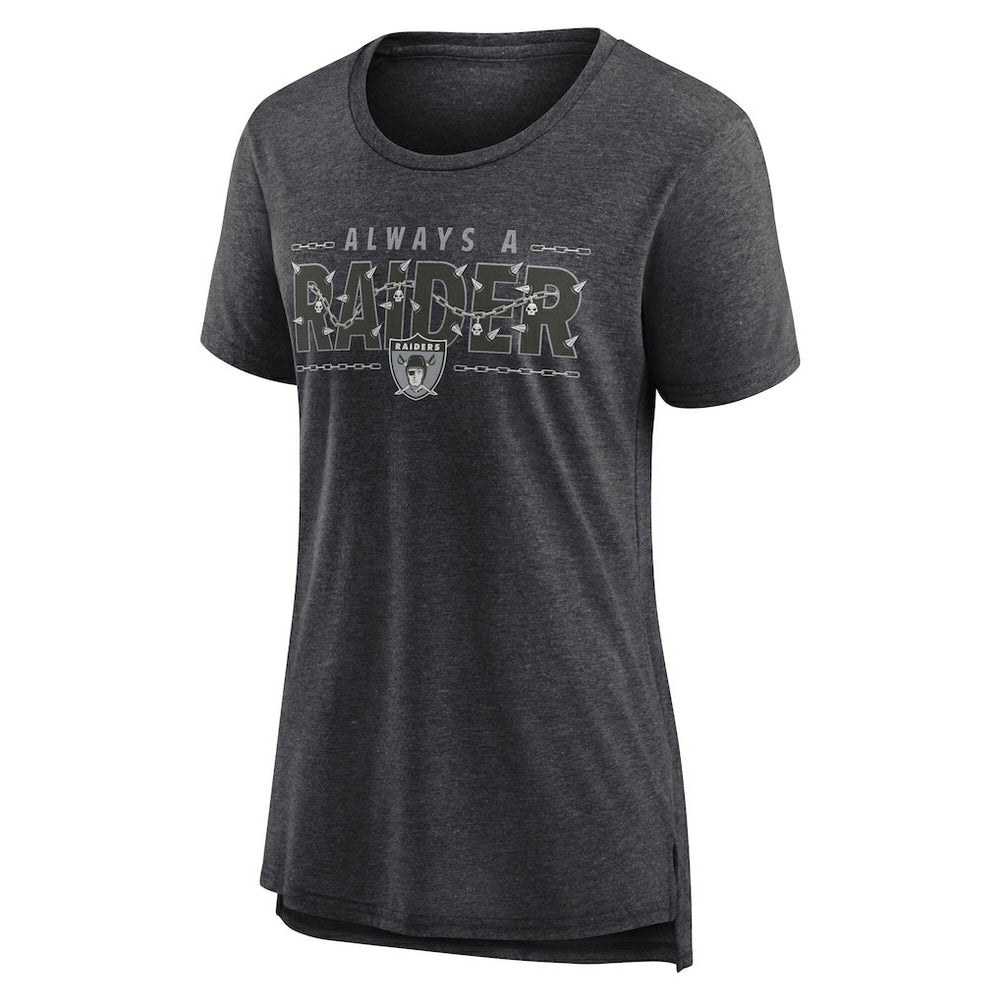Las Vegas Raiders Women's Vintage Graphic Tri-Blend Scoop Neck T-Shirt | NFL US