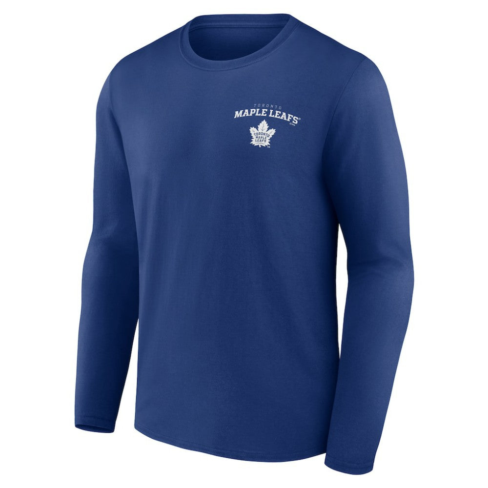 Toronto Maple Leafs Blue Team Lockup Long Sleeve T-Shirt -  NHL T-shirts