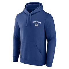 Vancouver Canucks Blue Team Lockup Pullover Hoodie -  NHL Hoodies