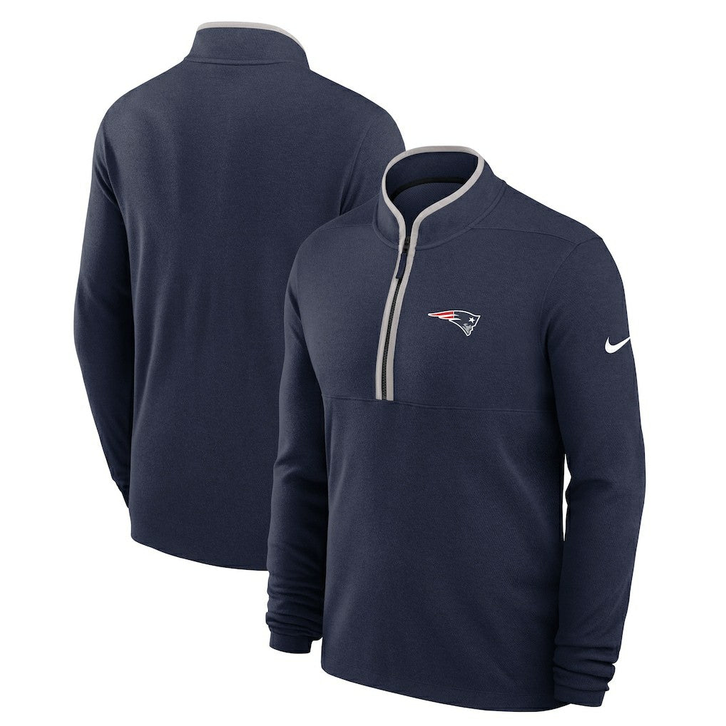 New England Patriots Lightweight Victory Dri-FIT Half-Zip Pullover | NFL New