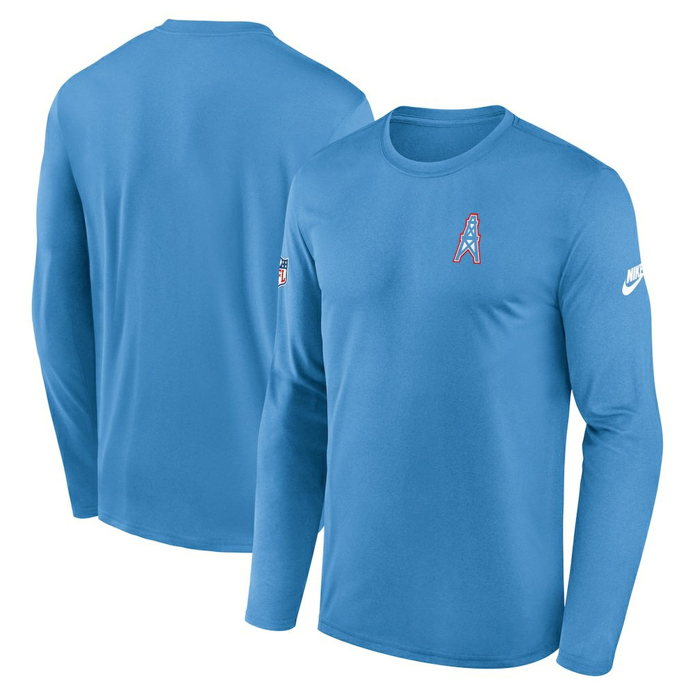 Tennessee Titans Legend Oilers Throwback Dri-FIT Long Sleeve T-Shirt | NFL Online