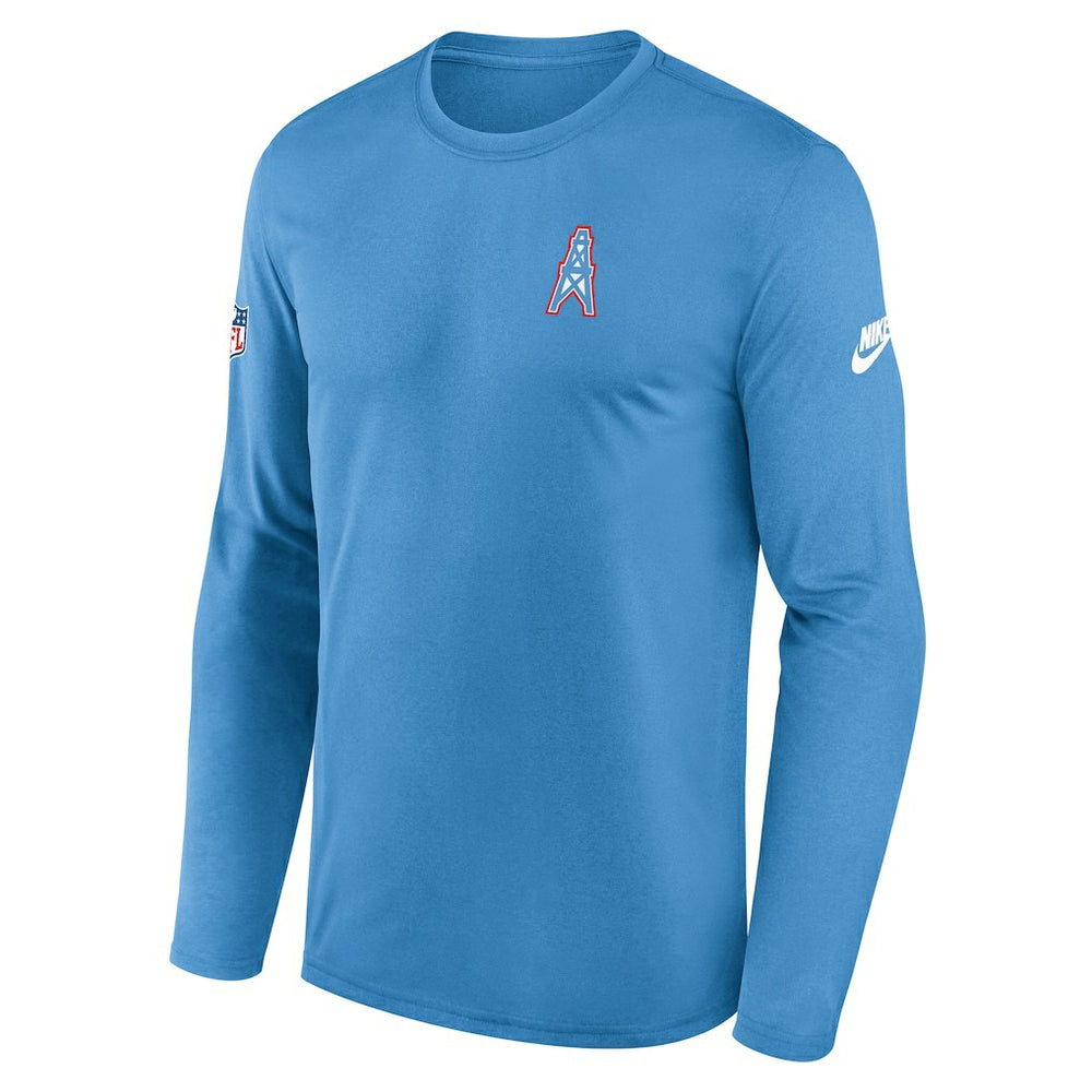 Tennessee Titans Legend Oilers Throwback Dri-FIT Long Sleeve T-Shirt | NFL Online