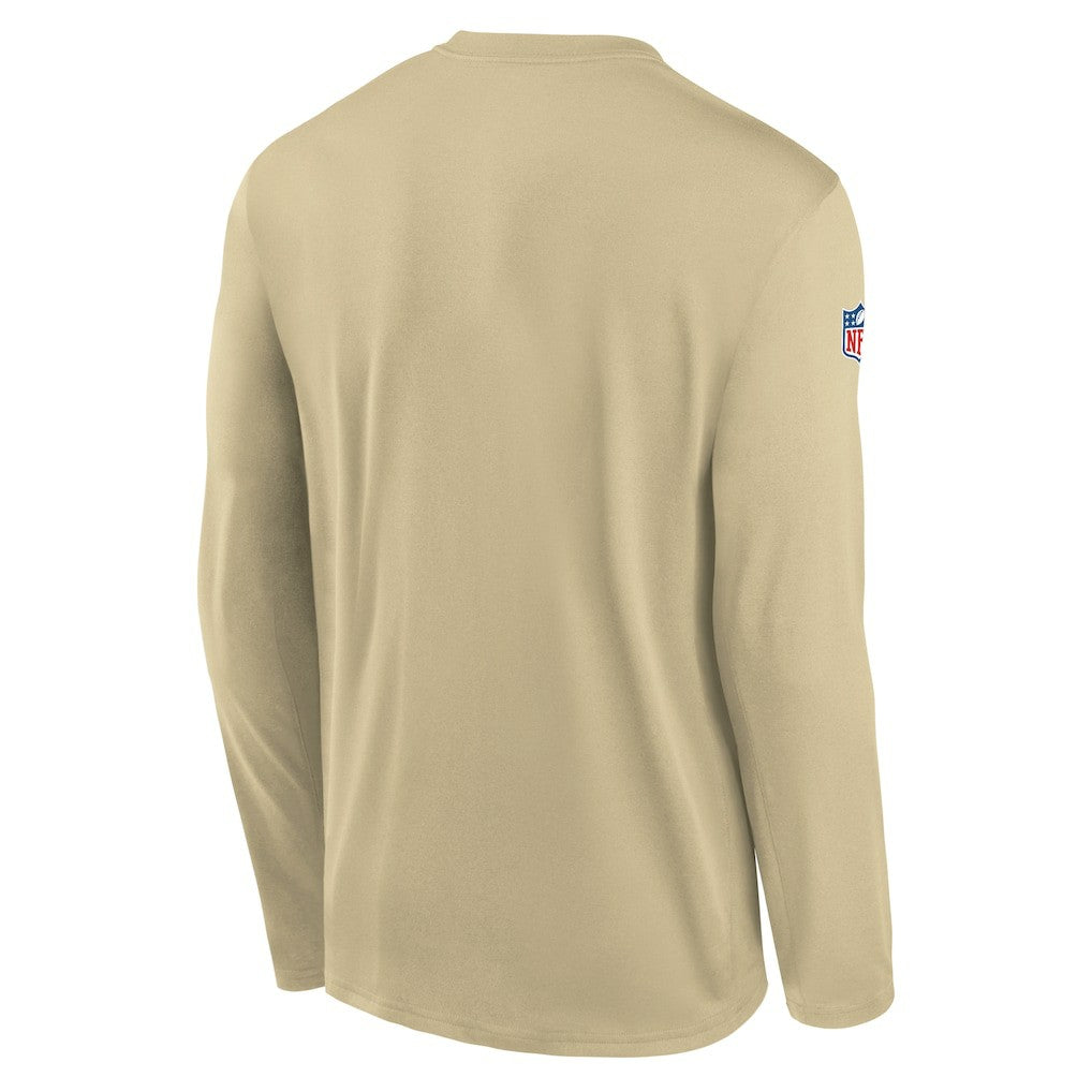 New Orleans Saints Legend Small Logo Dri-FIT Long Sleeve T-Shirt | NFL Hot