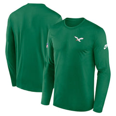 Philadelphia Eagles Legend Small Logo Dri-FIT Long Sleeve T-Shirt | NFL Hot