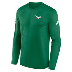 Philadelphia Eagles Legend Small Logo Dri-FIT Long Sleeve T-Shirt | NFL Hot