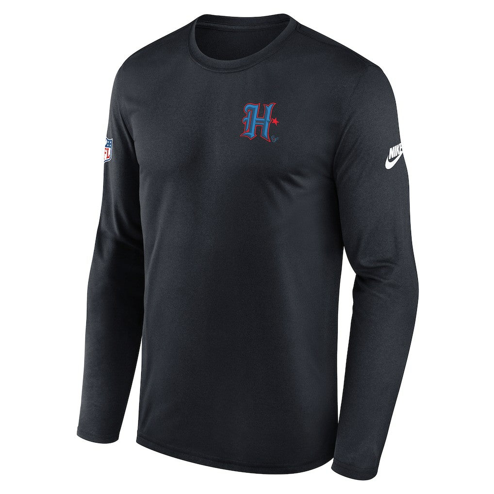 Houston Texans Legend Small Logo Dri-FIT Long Sleeve T-Shirt | NFL On sale