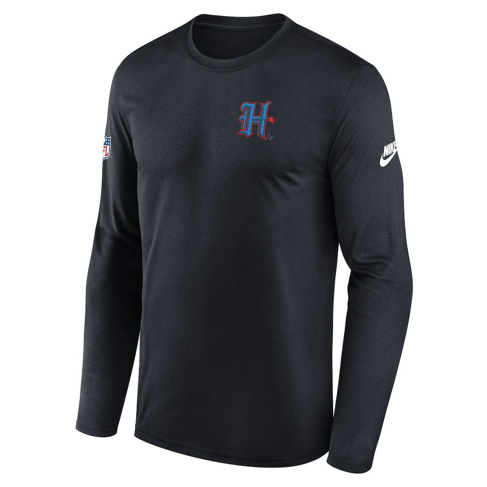 Houston Texans Legend Small Logo Dri-FIT Long Sleeve T-Shirt | NFL On sale