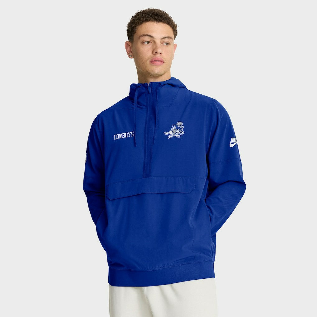 Dallas Cowboys Sideline Alt Pack Anorak Half-Zip Hoodie Jacket | NFL US
