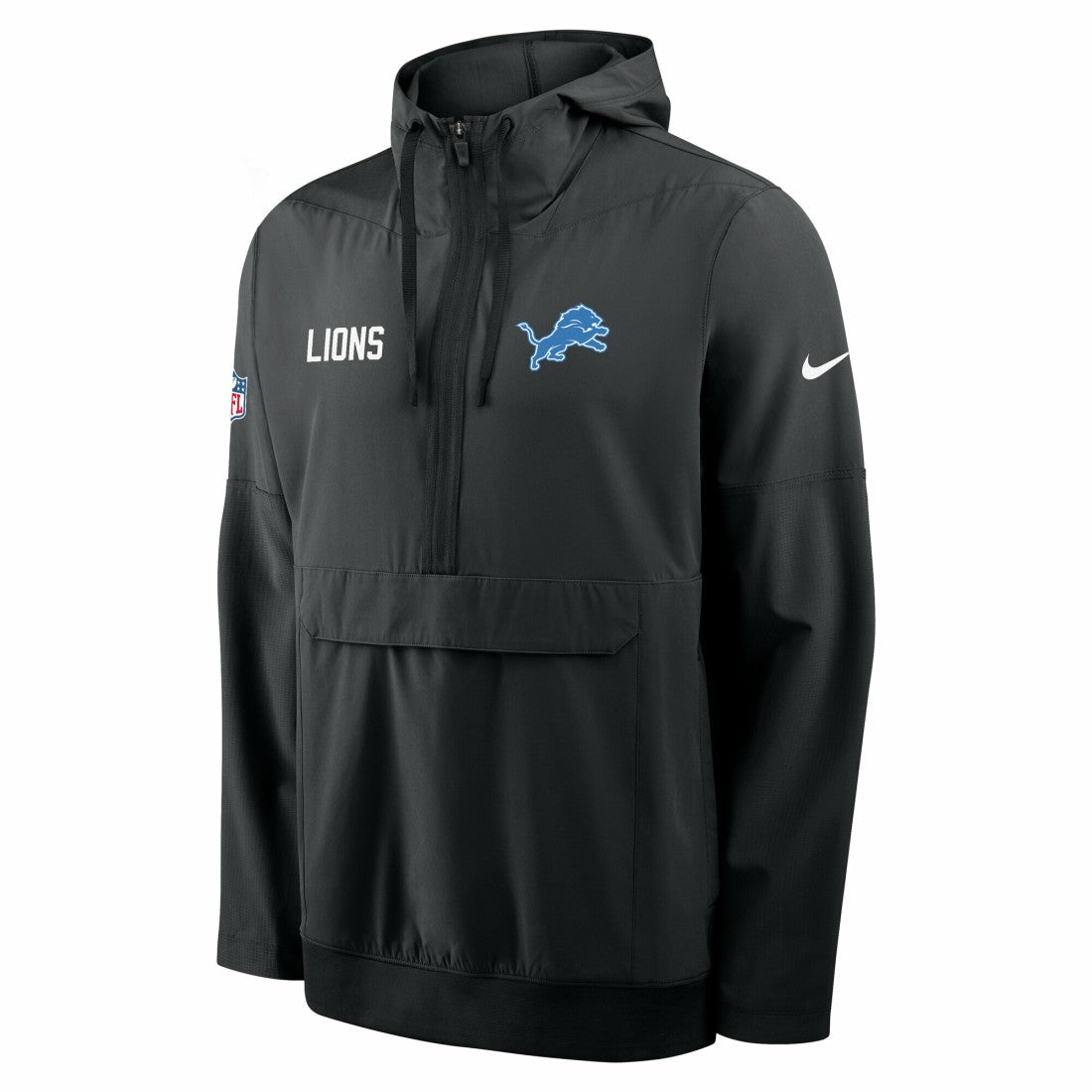 Detroit Lions Sideline Alt Pack Anorak Half-Zip Hoodie Jacket | NFL Online