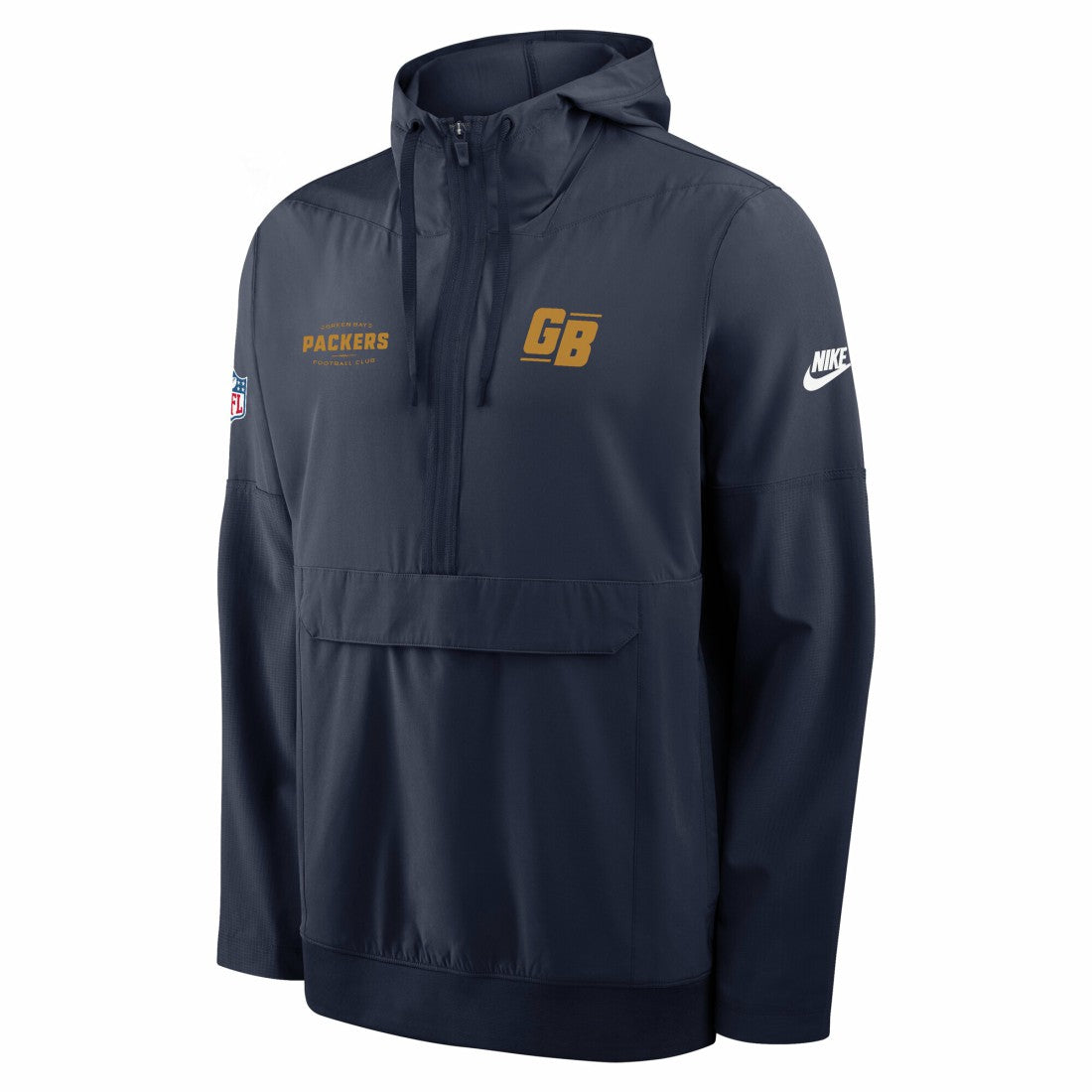 Green Bay Packers The 1923 Classic Sideline Half-Zip Anorak Jacket | NFL Discount