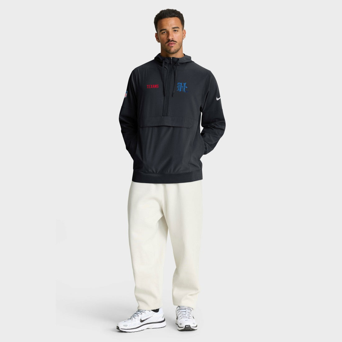 Houston Texans Sideline Alt Pack Anorak Half-Zip Hoodie Jacket | NFL Sale
