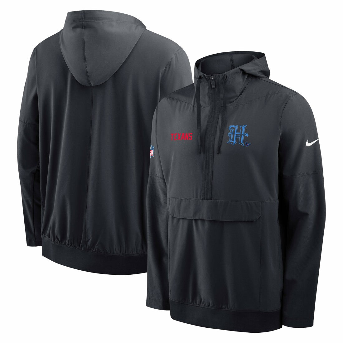 Houston Texans Sideline Alt Pack Anorak Half-Zip Hoodie Jacket | NFL Sale