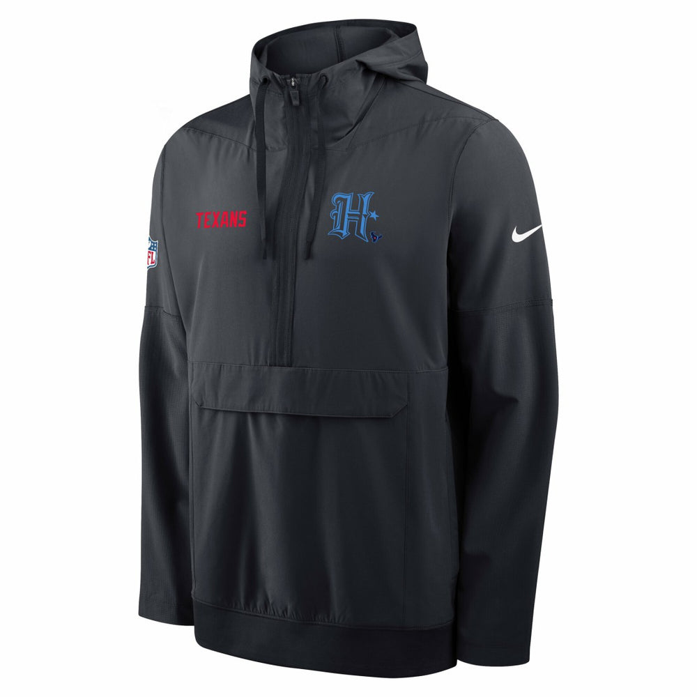 Houston Texans Sideline Alt Pack Anorak Half-Zip Hoodie Jacket | NFL Sale