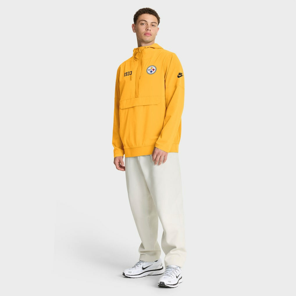 Pittsburgh Steelers 1933 Sideline Alt Pack Anorak Half-Zip Hoodie Jacket | NFL Outlet