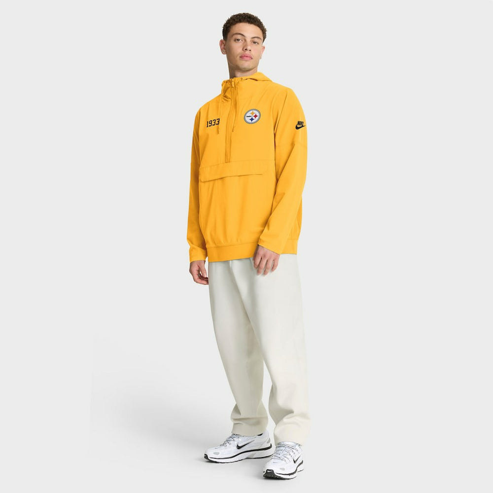 Pittsburgh Steelers 1933 Sideline Alt Pack Anorak Half-Zip Hoodie Jacket | NFL Outlet