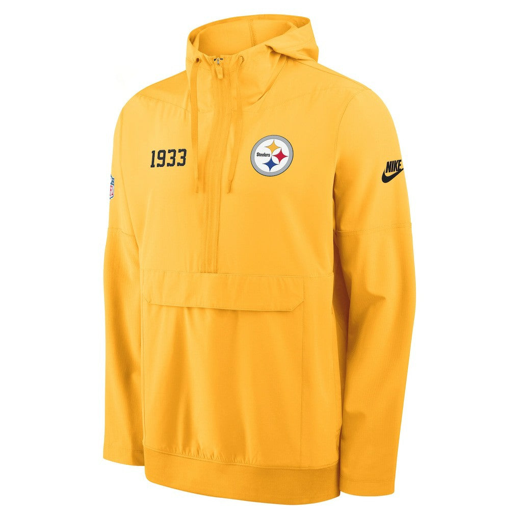 Pittsburgh Steelers 1933 Sideline Alt Pack Anorak Half-Zip Hoodie Jacket | NFL Outlet