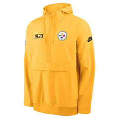 Pittsburgh Steelers 1933 Sideline Alt Pack Anorak Half-Zip Hoodie Jacket | NFL Outlet