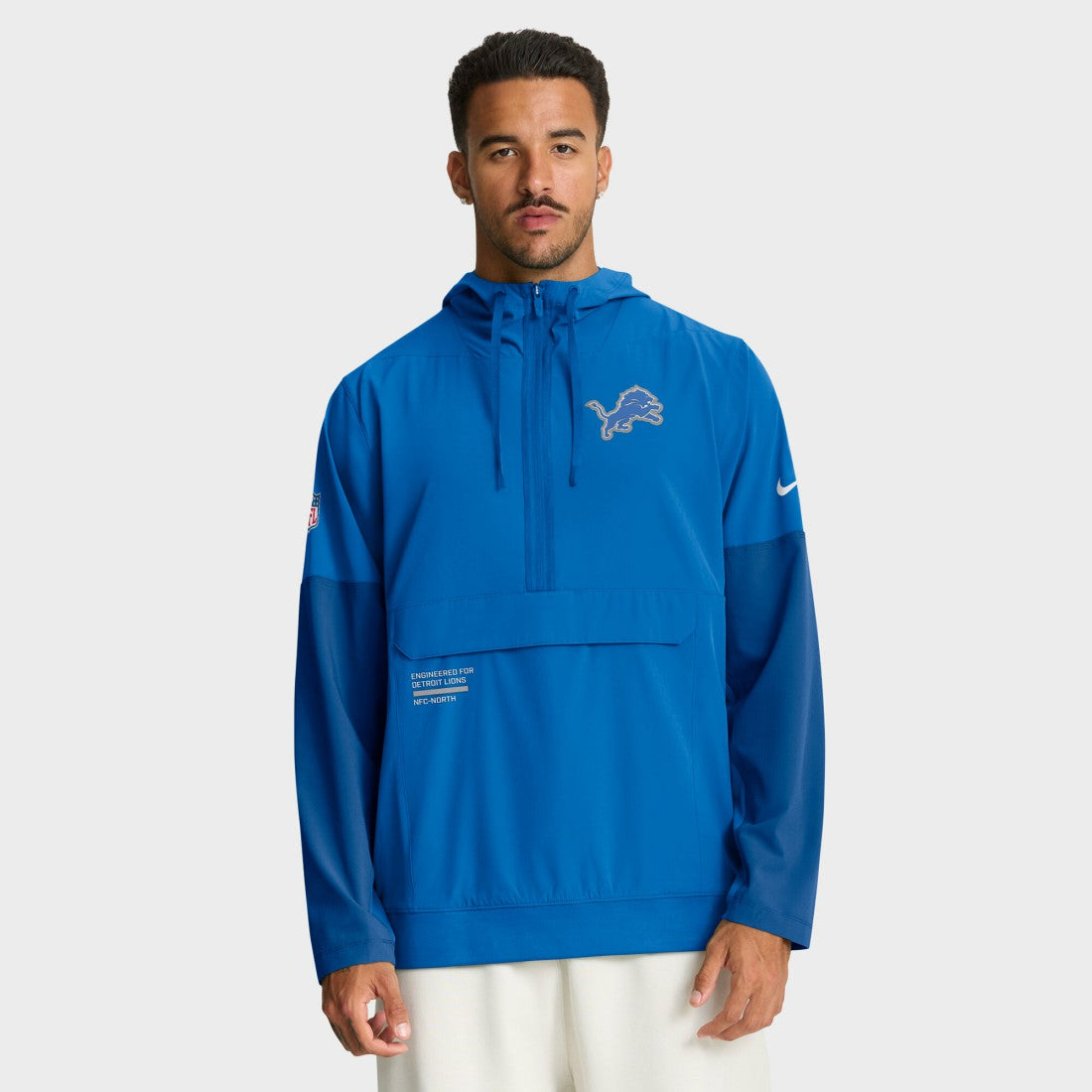 Detroit Lions Sideline Anorak Half-Zip Hoodie Jacket | NFL Online