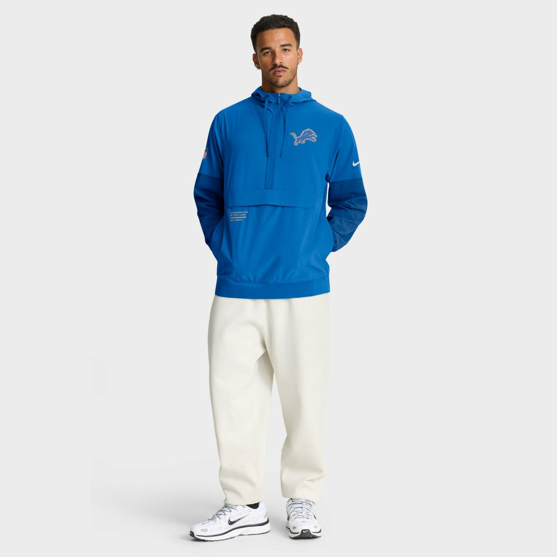 Detroit Lions Sideline Anorak Half-Zip Hoodie Jacket | NFL Online
