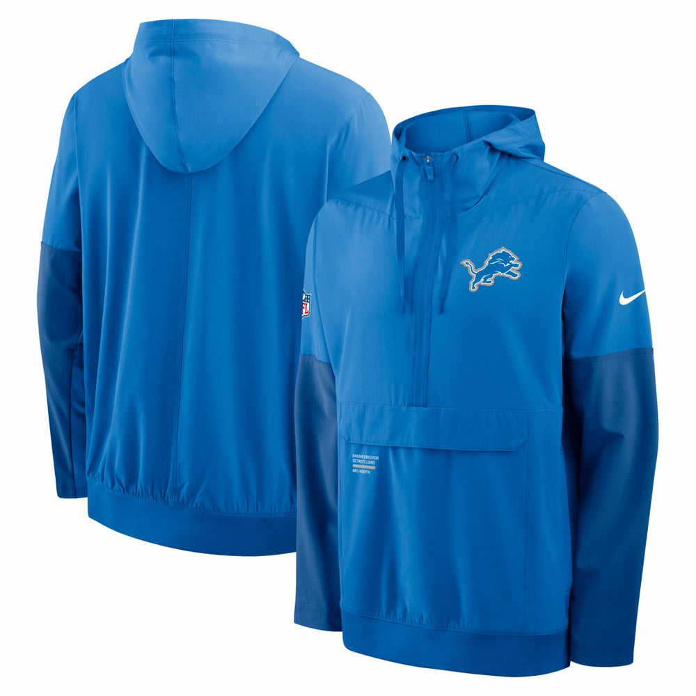 Detroit Lions Sideline Anorak Half-Zip Hoodie Jacket | NFL Online
