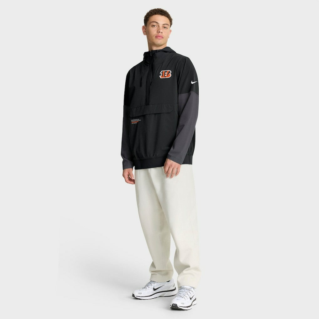 Cincinnati Bengals Sideline Anorak Half-Zip Hoodie Jacket | NFL Near me