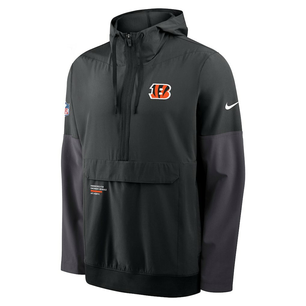 Cincinnati Bengals Sideline Anorak Half-Zip Hoodie Jacket | NFL Near me