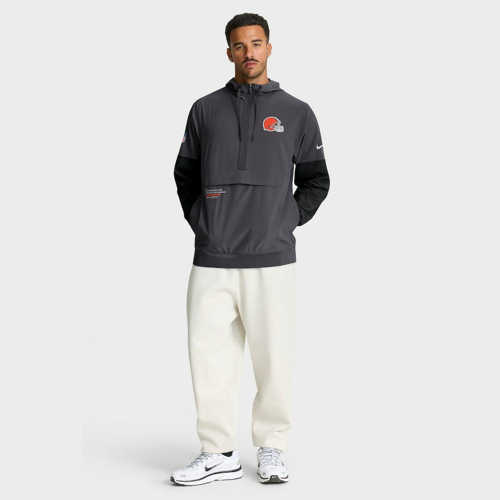 Cleveland Browns Sideline Anorak Half-Zip Hoodie Jacket | NFL Online