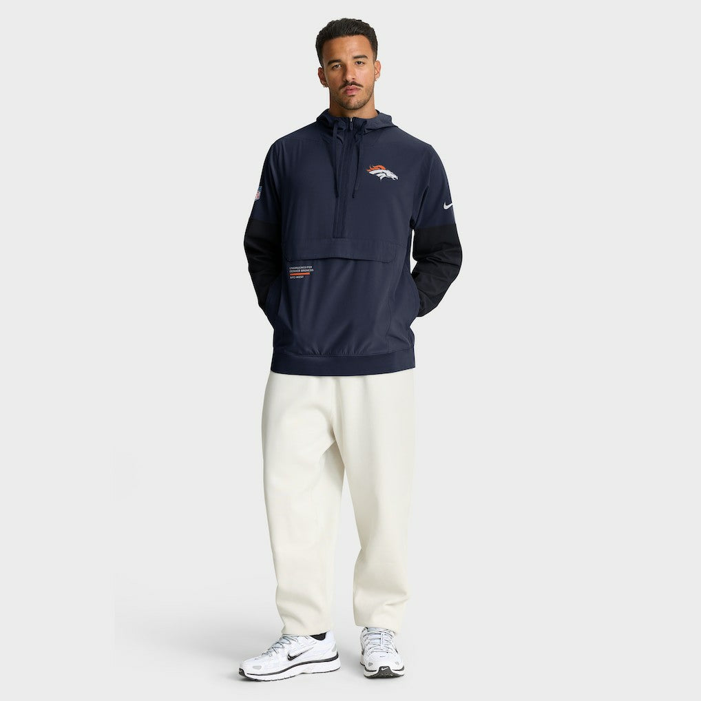 Denver Broncos Sideline Anorak Half-Zip Hoodie Jacket | NFL Sale
