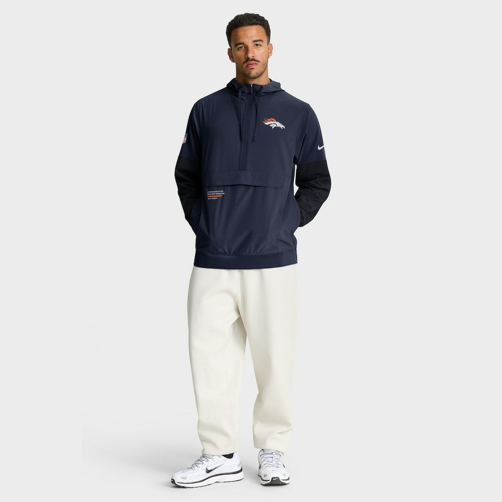 Denver Broncos Sideline Anorak Half-Zip Hoodie Jacket | NFL Sale